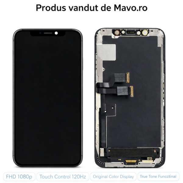Display compatibil iPhone X cu rama INCELL