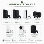 Mentenanță console PS4, PS5 și Xbox