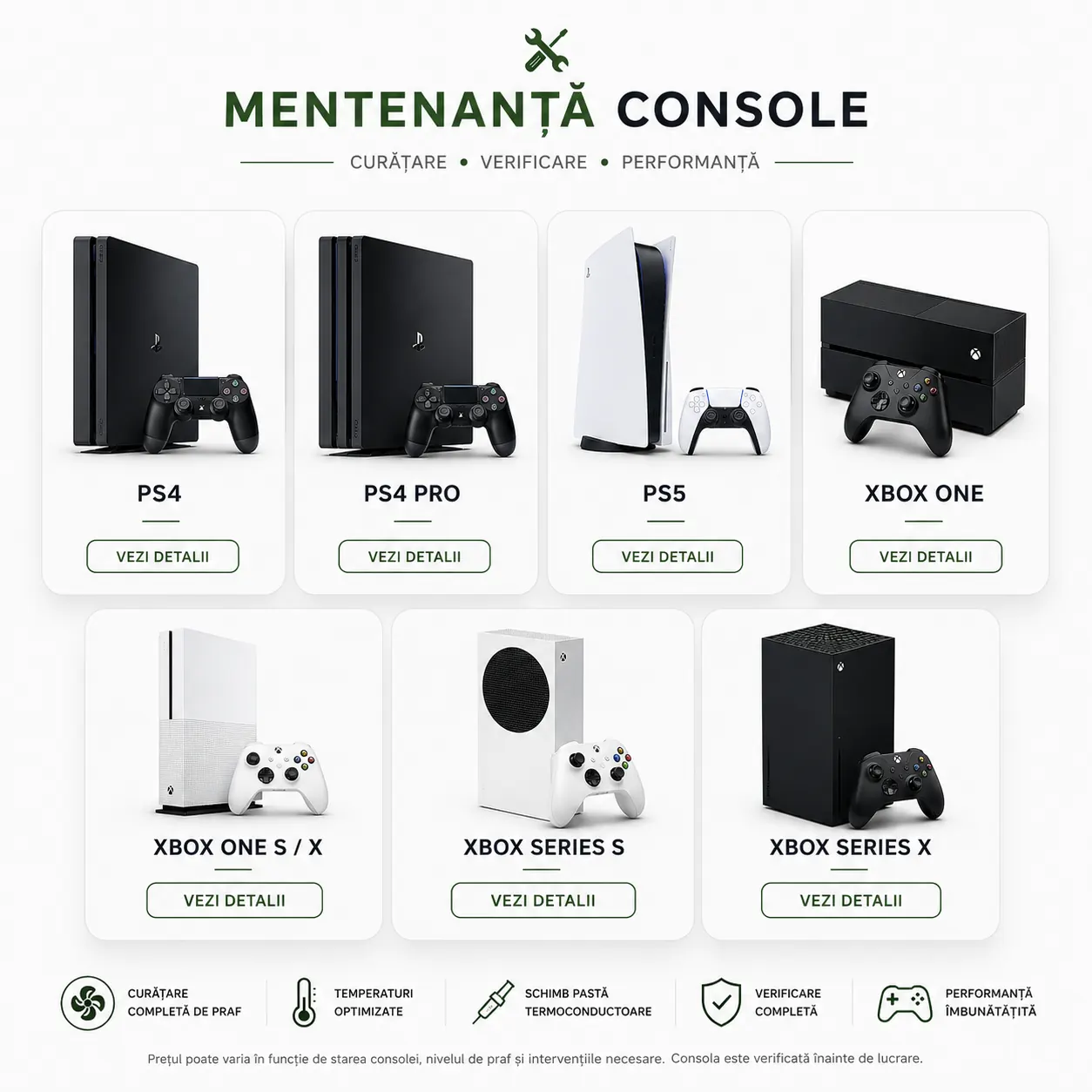 Mentenanta Console